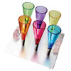 Gravity Magnetic Shot Glasses With Metal Tray