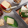 Green Leaf and Wood Slice Cheese Papers
