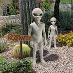 Grey Alien Garden Statue