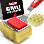 GrillArt Steam-Cleaning, Bristle-Free Grill Brush / Scraper Tool