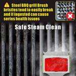 GrillArt Steam-Cleaning, Bristle-Free Grill Brush / Scraper Tool