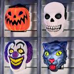 Halloween Porch Light Cover Masks - Skull, Pumpkin, Clown, Black Cat