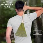 Hammer + Axe Green Plastic Leaf Rake Back Scratcher