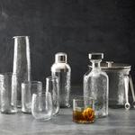 Hammered Glass Cocktail Shaker
