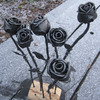 Hand-Forged Steel Roses