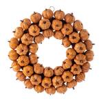 Hand-Woven Cornhusk Miniature Pumpkins Wreath