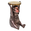 Handcrafted Metal Bear Side Table