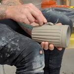 Handmade Ceramic Travel Mug with Silicone Lid
