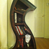 Handmade Curved Wooden Bookshelves