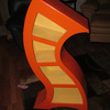 Handmade Curved Wooden Bookshelves