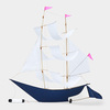 Handmade Sailing Ship Kite