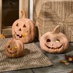 Handmade Terracotta Jack O' Lanterns