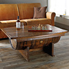 Handmade Vintage Oak Whiskey Barrel Coffee Table