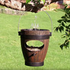 Hanging Dual Bird Feeder and Water Fountain