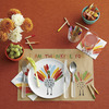 Happy Turkey - Thanksgiving Coloring Paper Placemats