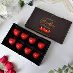 Heart-Shaped Chocolate-Scented BonBon Candles