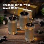 Heavy Weighted Shot Glasses - 1.3 Pounds of Stainless Steel
