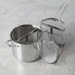 HENCKELS Dual Colander Stainless Steel Pasta Pot