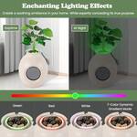 Hidden Litter Box Planter with Ion Deodorization and Ambient Lighting