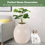 Hidden Litter Box Planter with Ion Deodorization and Ambient Lighting