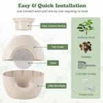 Hidden Litter Box Planter with Ion Deodorization and Ambient Lighting