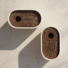 Hole Inn - Minimalist Concrete and Cork Birdhouse