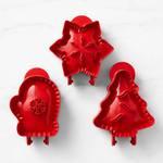Holiday Hand Pie Molds - Snowflakes, Mittens, and Christmas Trees