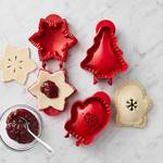 Holiday Hand Pie Molds - Snowflakes, Mittens, and Christmas Trees