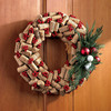Holiday Wine Cork Wreath