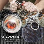 Holtzman's Paracord Grenade Outdoor Survival Kit - 48 Emergency Tools!
