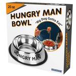 Hungry Man Bowl - Stainless Steel Dog Bowl For Humans