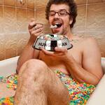 Hungry Man Bowl - Stainless Steel Dog Bowl For Humans