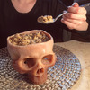 Human Skull Bowl