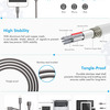 iClever Braided Stainless Steel Lightning Charger Cable