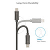 iClever Braided Stainless Steel Lightning Charger Cable