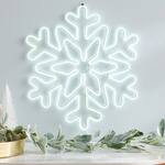 Icy Cool White LED Neon Snowflake Sign