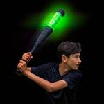 Illuminated Baseball Bat and Baseball - Play in the Dark