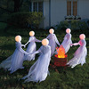 Illuminated Holding Hands Ghosts