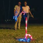 LED-Illuminated Horseshoes Game