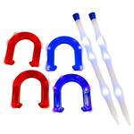 LED-Illuminated Horseshoes Game