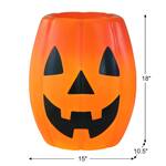Illuminated Jack-O'-Lantern Blow Mold Halloween Candy Serving Bowl