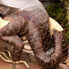 Illuminated Metal Dragon Side Table