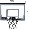 Illuminated Over-the-Door Indoor Basketball Hoop with LED Scoring