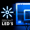 Illuminated Over-the-Door Indoor Basketball Hoop with LED Scoring
