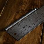 Inchworm - Titanium Rod Keychain Ruler