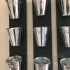 Vertical Indoor Wall Planter With Galvanized Steel Pots