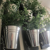 Vertical Indoor Wall Planter With Galvanized Steel Pots