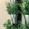 Vertical Indoor Wall Planter With Galvanized Steel Pots