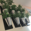 Vertical Indoor Wall Planter With Galvanized Steel Pots