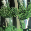 Vertical Indoor Wall Planter With Galvanized Steel Pots